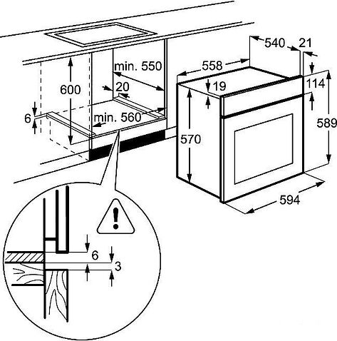 Электрический духовой шкаф Electrolux EZB53410AX