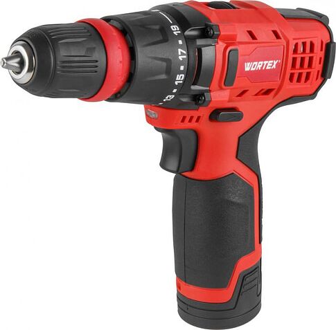 Дрель-шуруповерт Wortex LX BD 1215 Li Set 1326469 (с 2-мя АКБ, кейс)