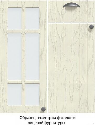 Готовая кухня Интерлиния Берес 1.7x2.7 правая (дуб полярный/серый каспий)