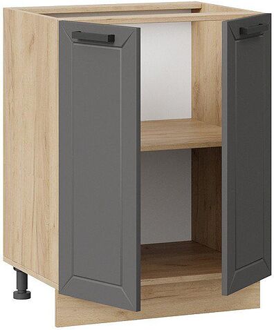 Шкаф напольный Трия Лорас 1Н6 (дуб крафт золотой/холст вулкан)