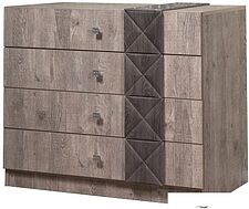 Комод КМК Мебель 4Я Монако 0673.1 (графит-дуб полярный)