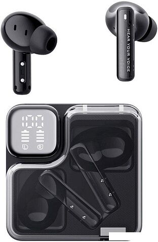 Наушники QCY MeloBuds Neo (черный) + брендированный брелок QCY