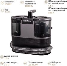 Пылесос Endever SkyClean VC-110 (черный)