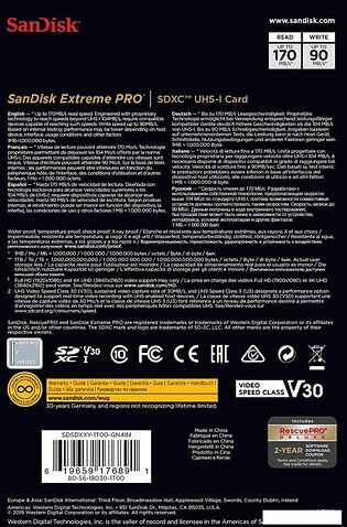 Карта памяти SanDisk Extreme PRO SDXC SDSDXXY-1T00-GN4IN 1TB