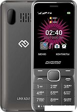 Кнопочный телефон Digma Linx A241 (серый)