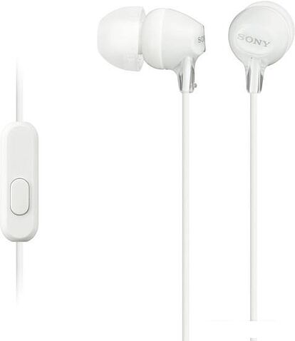 Наушники с микрофоном Sony MDR-EX15AP (белый)