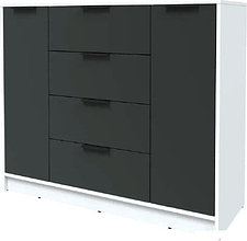 Тумба Интерлиния Концепт КТ-Т120 (антрацит/белый платинум)