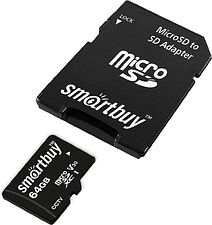 Карта памяти SmartBuy microSDXC SB64GBSDCCTV 64GB