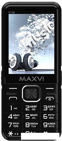 Кнопочный телефон Maxvi P110 (черный)