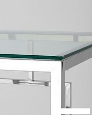 Журнальный столик Stool Group Бруклин 55x55 EET-013 (прозрачное стекло/сталь серебристый) Журнальный столик Stool Group Бруклин 55x55 EET-013 (прозрачное стекло/сталь серебристый)