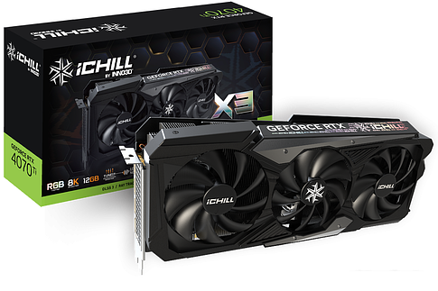 Видеокарта Inno3D GeForce RTX 4070 Ti iChill X3 C407T3-126XX-186148H