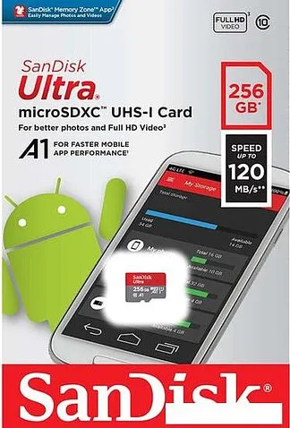 Карта памяти SanDisk Ultra SDSQUA4-256G-GN6MN microSDXC 256GB