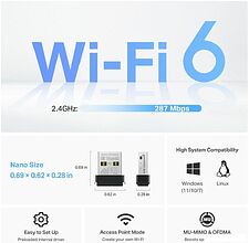 Wi-Fi адаптер TP-Link Archer TX1U Nano
