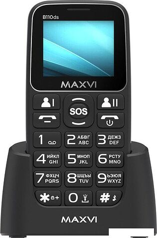Телефон Maxvi B110ds (черный)