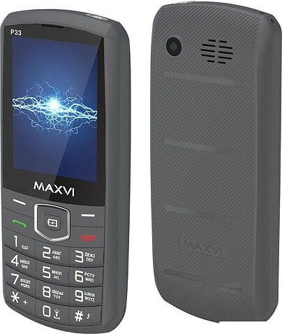 Телефон Maxvi P33 (серый)