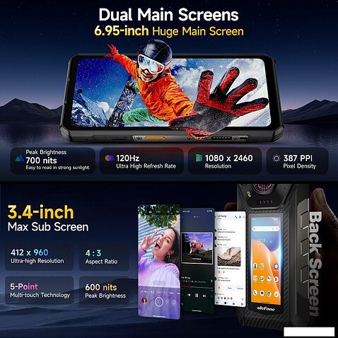 Телефон Ulefone Armor 30 Pro 16GB/512GB (черный)