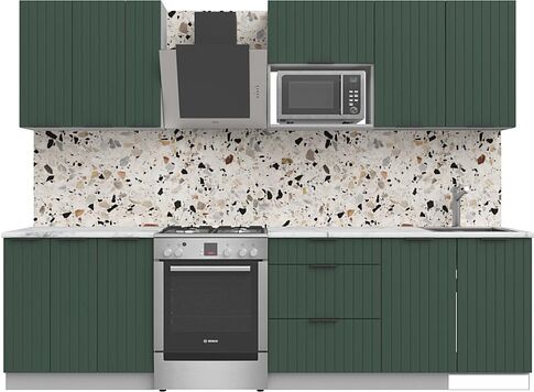 Готовая кухня Arvento АНТА-плюс 2.2м (зеленый)