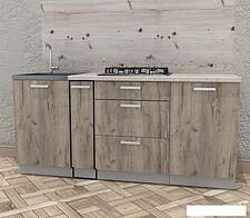 Шкаф напольный Интерлиния Компо НШ20 (дуб серый)