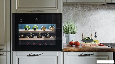 Винный шкаф LEX LWD6028BL PP