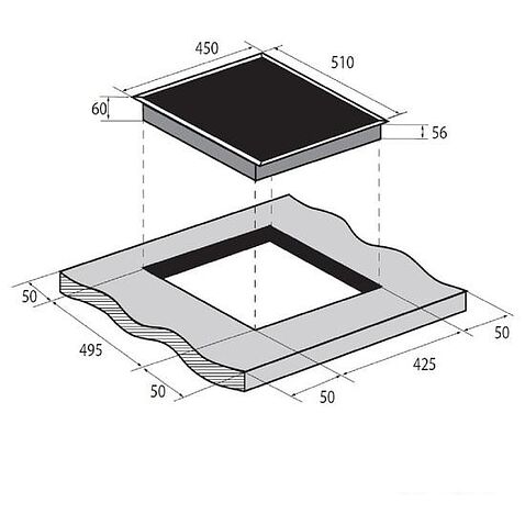 Варочная панель ZUGEL ZIH453B