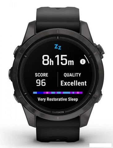 Умные часы Garmin Epix Pro Gen 2 Sapphire 42 мм (карбоново-серый титан/черный)