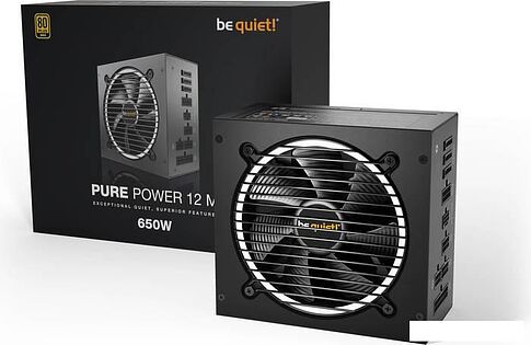 Блок питания be quiet! Pure Power 12 M 650W BN342