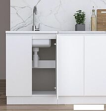 Шкаф напольный Артём-Мебель Мэри 600мм СН-114.212 (белый)