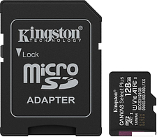 Карта памяти Kingston Canvas Select Plus microSDXC 128GB SDCS3/128GB (с адаптером)