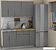 Готовая кухня ЭлиГард Lion 1.5 (дымчатый алмаз/дуб бунратти)