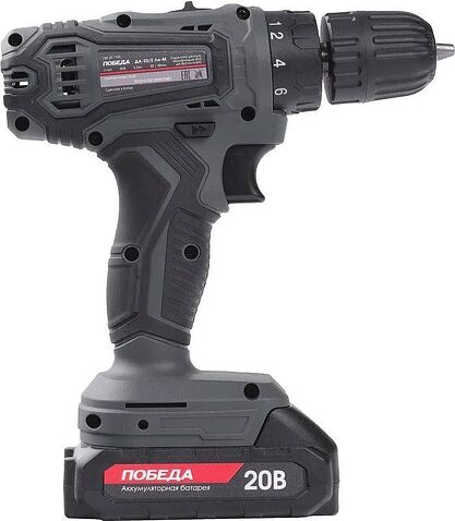 Дрель-шуруповерт Победа ДА-20/2 Ли-М (с 2-мя АКБ, кейс)