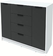 Тумба Интерлиния Концепт КТ-Т120 (антрацит/белый платинум)