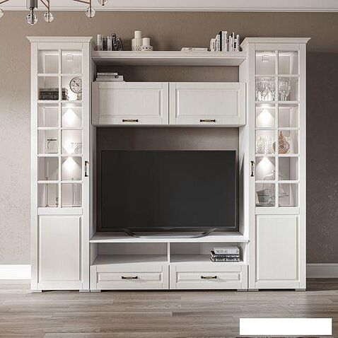 Тумба Империал Лацио ТВ (белое дерево)