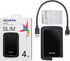 Внешний жесткий диск A-Data HV300 AHV300-4TU31-CBK 4TB (черный) Внешний жесткий диск A-Data HV300 AHV300-4TU31-CBK 4TB (черный)