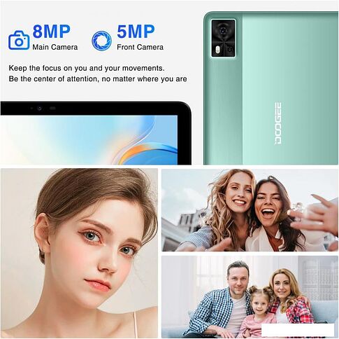 Планшет Doogee T10E 4GB/128GB LTE (черный)