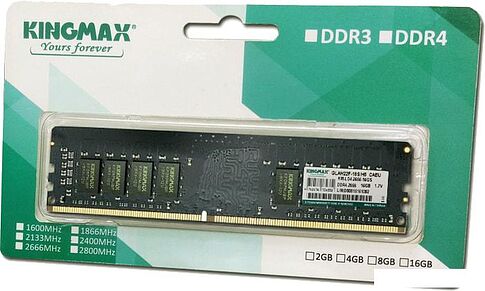 Оперативная память Kingmax 16GB DDR4 PC4-21300 KM-LD4-2666-16GS