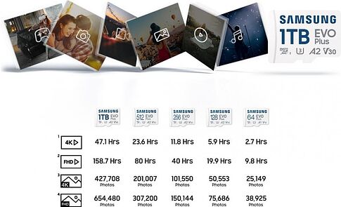 Карта памяти Samsung EVO Plus 2024 microSDXC 256GB (с адаптером)