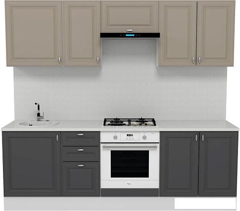 Шкаф навесной Горизонт Ева 80 (мокко софт)