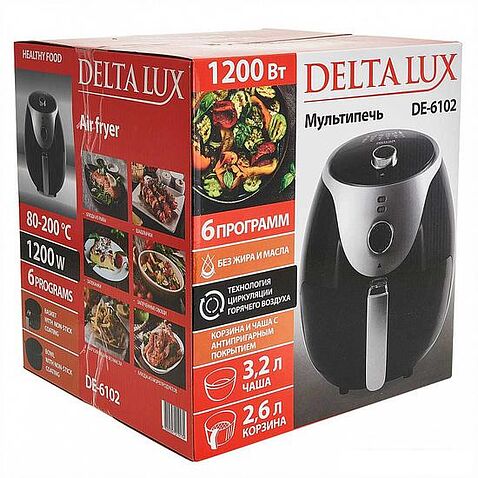 Аэрофритюрница Delta Lux DE-6102