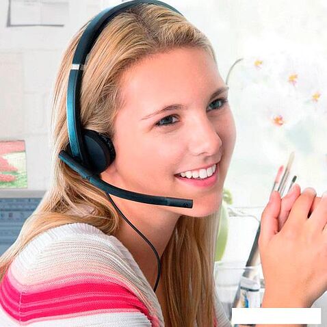 Наушники с микрофоном Logitech USB Headset Stereo H570e