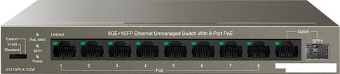 Неуправляемый коммутатор IP-COM G1110PF-8-102W