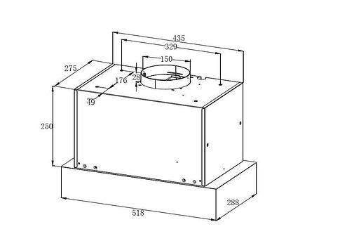 Кухонная вытяжка ZorG Bona 1000 52 M (черный)