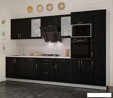 Готовая кухня Интерлиния Мила Крафт 3.4 (дуб английский)