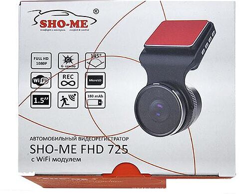 Автомобильный видеорегистратор Sho-Me FHD 725 Wi-Fi
