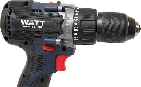 Дрель-шуруповерт WATT WAS-18 Li-2BL 1.018.090.00 (с 1-им АКБ, кейс)