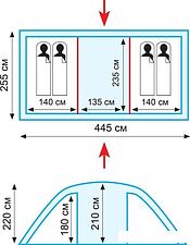 Палатка TRAMP Eagle 4 v2 Палатка TRAMP Eagle 4 v2