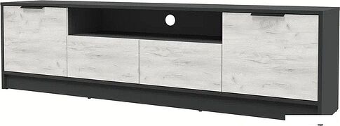 Тумба Интерлиния ТВ Концепт КТ-ТВ4-50 (дуб белый/антрацит)