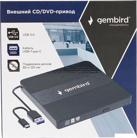 Оптический привод Gembird DVD-USB-03C