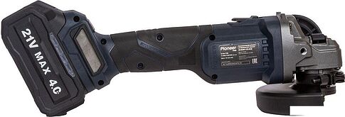 Угловая шлифмашина Pioneer Tools AG-E20V-125-01B (с 1-им АКБ, кейс)