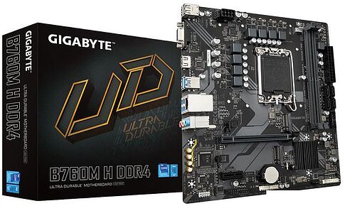 Материнская плата Gigabyte B760M H DDR4 (rev. 1.0)