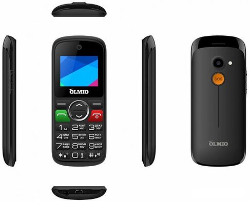 Кнопочный телефон Olmio C18 (черный)